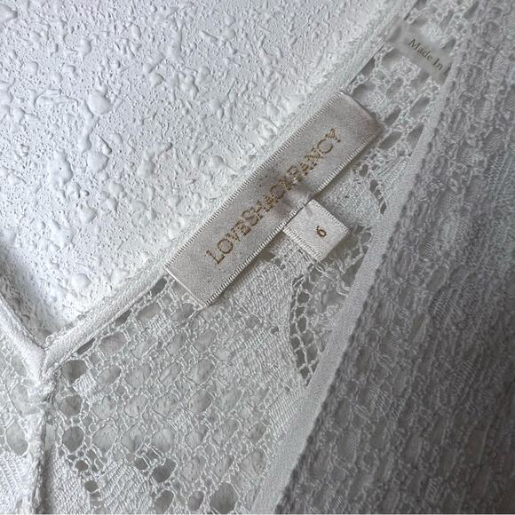 LoveShackFancy Lennon dress bridal gown White Free People Size 6 - Picture 7 of 11